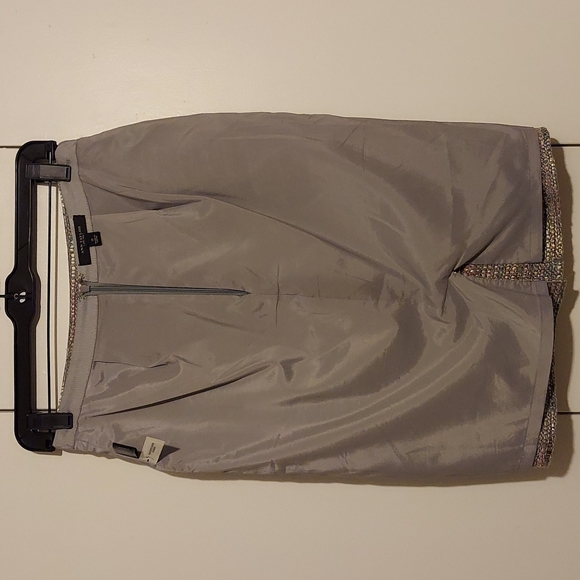 Ann Taylor Multicolored Tweed Boucle Knit Pencil Skirt Size 0 Grey - Picture 13 of 13